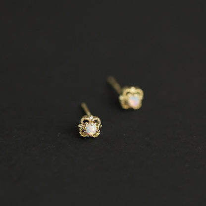 Oorbellen met Opaal Vintage Stijl Seraphina