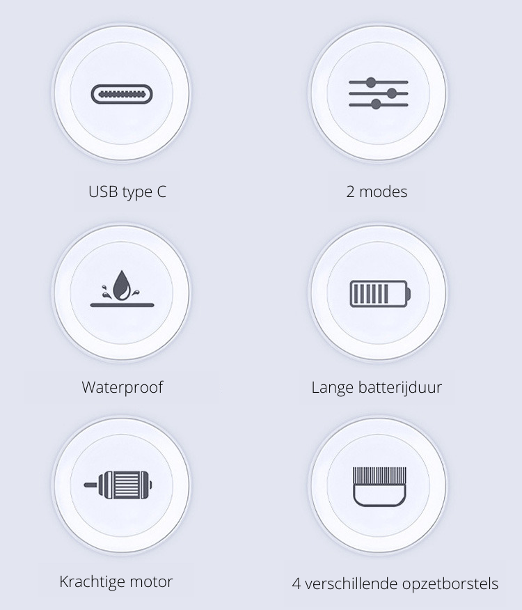 Schoonmaakborstel Set van 4 Delen Multifunctioneel