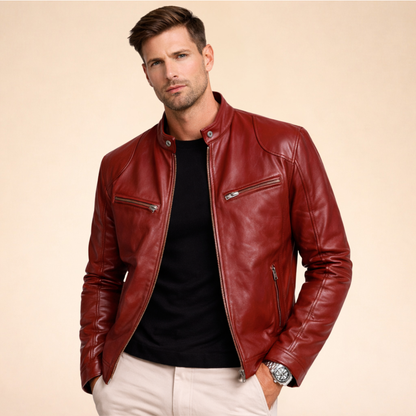 Ruben | Elegant Leren Jack Voor Een Tijdloze Look