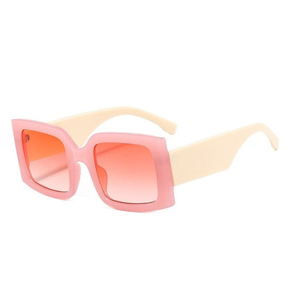 Dames Zonnebril Groot Statement Model Met Kleurrijk Frame