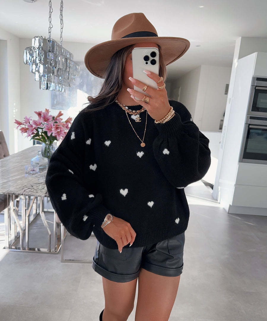 Dames Trui Hartjes Zachte Stijlvolle Sweater