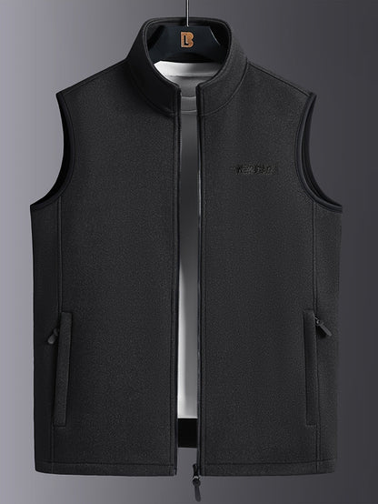Gaspare | Gilet in pile leggero con colletto rialzato