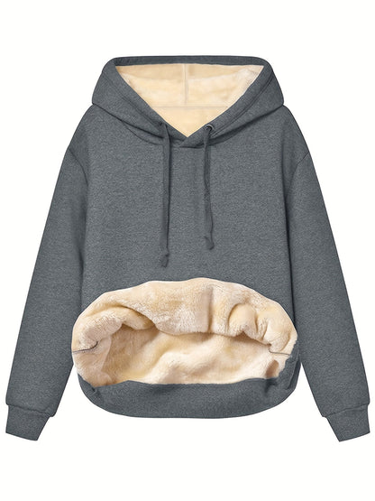Dames Hoodie Warm Fleecevoering Zacht en Comfy
