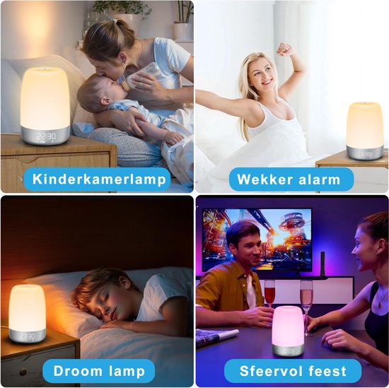 Wake-up Light met Natuurgeluiden en Zonsopgangsimulatie