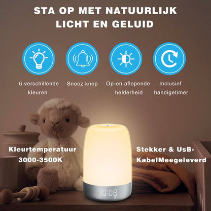Wake-up Light met Natuurgeluiden en Zonsopgangsimulatie