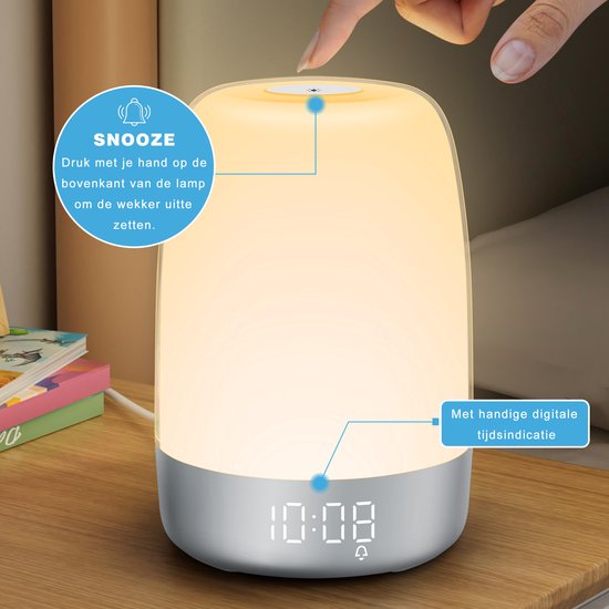 Wake-up Light met Natuurgeluiden en Zonsopgangsimulatie