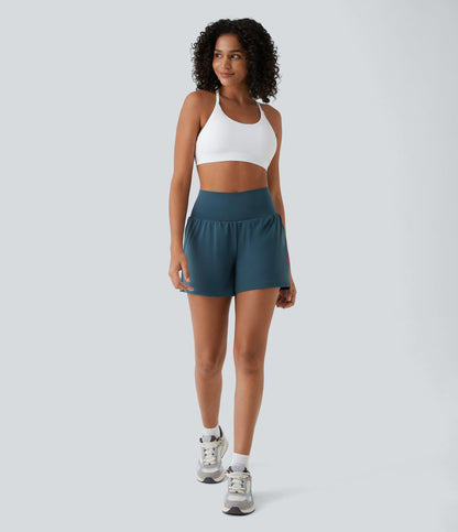 Dames Fitnessshorts High Waist Ademend Sneldrogend – Mirabella - Mode Vibes