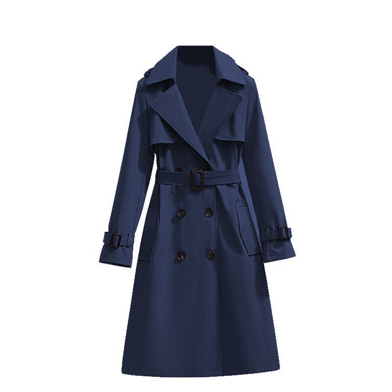 Dames Trenchcoat Mid-Lengte Stijlvol Waterdicht