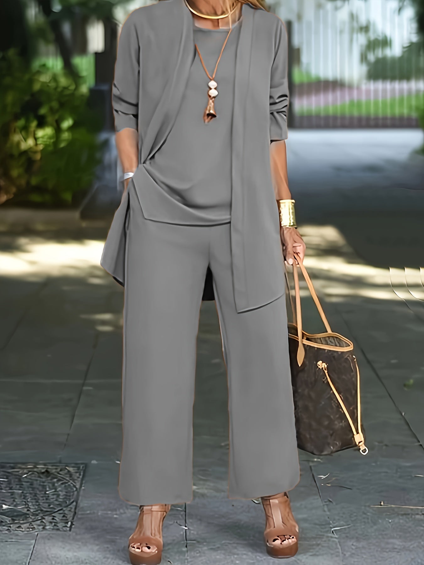 Dames 3-delige Set Elegante Stijl