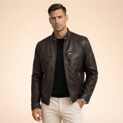 Ruben | Elegant Leren Jack Voor Een Tijdloze Look