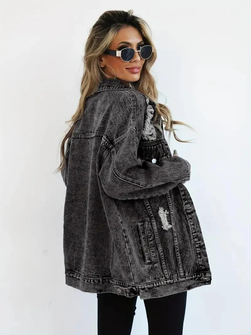 Dames Jeansjack Waterdicht Gevoerd Extra Large