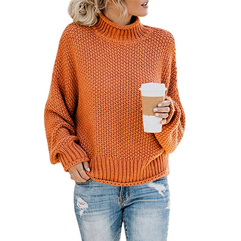 Dames Gebreide Coltrui Elegante Stijlvolle Basic