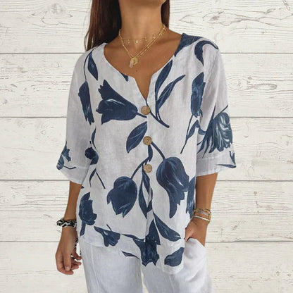 Zomerse V-hals Tuniek Top van GlamourDutch