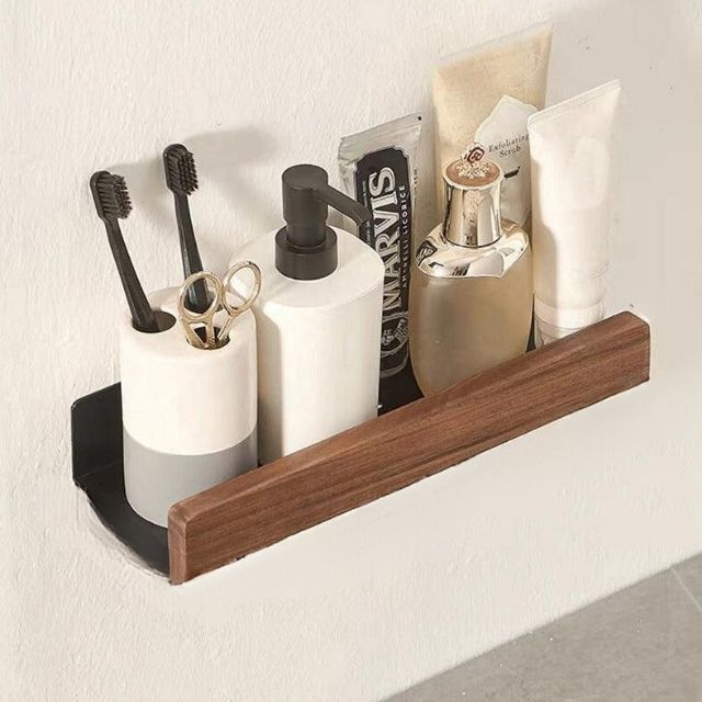 Houten Badkamerplank Massief Warme Look