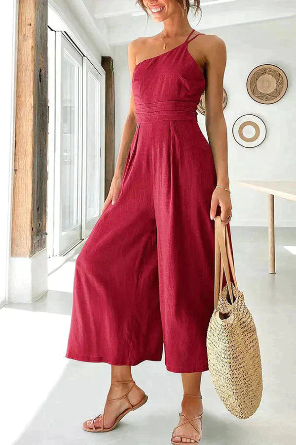 Vrouwelijke Jumpsuit Mode Jurk Zwart