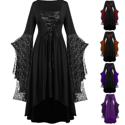 Dames Maxi Jurk met Kant Elegant Lang
