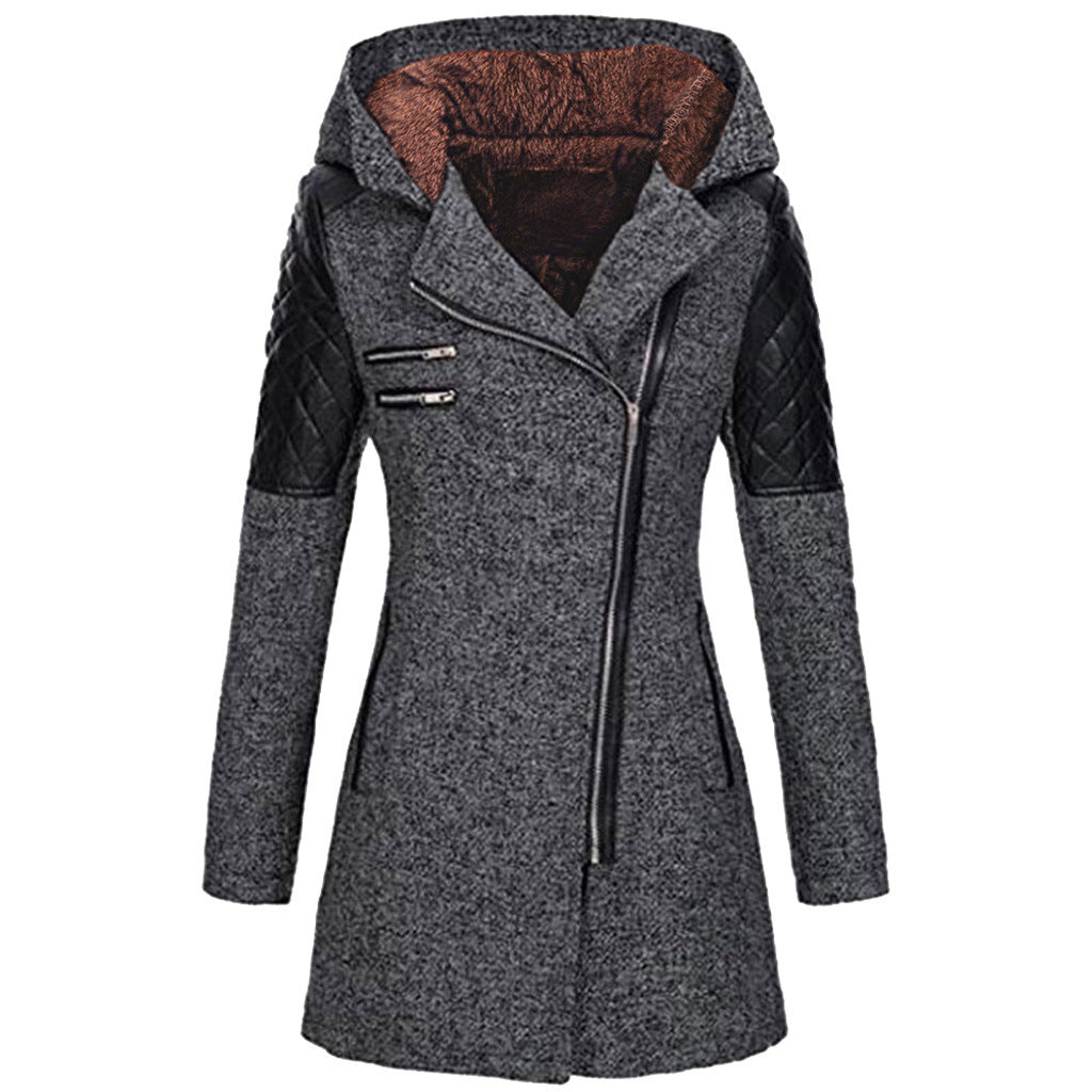 Vintage Lange Winterjas Dames – Warm & Stijlvol voor Herfst/Winter