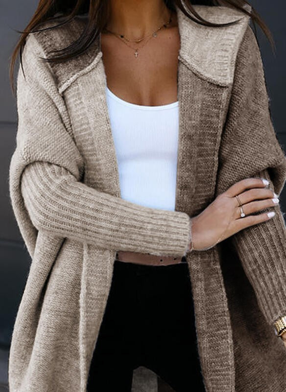 Dames Patchwork Vest Warm Gebreid