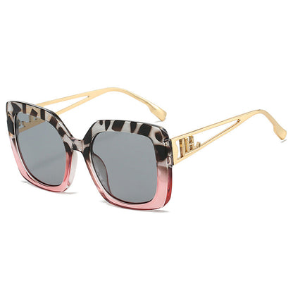 Dames Zonnebril Vierkant Montuur met Luxe Details