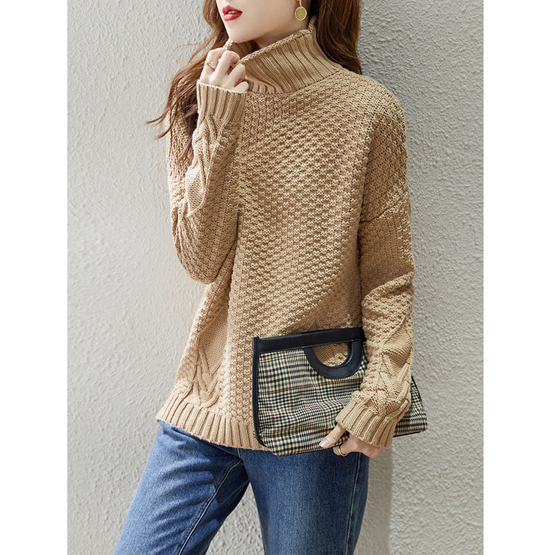 Dames Gebreide Coltrui Retro Vintage Stijlvol Elegaat
