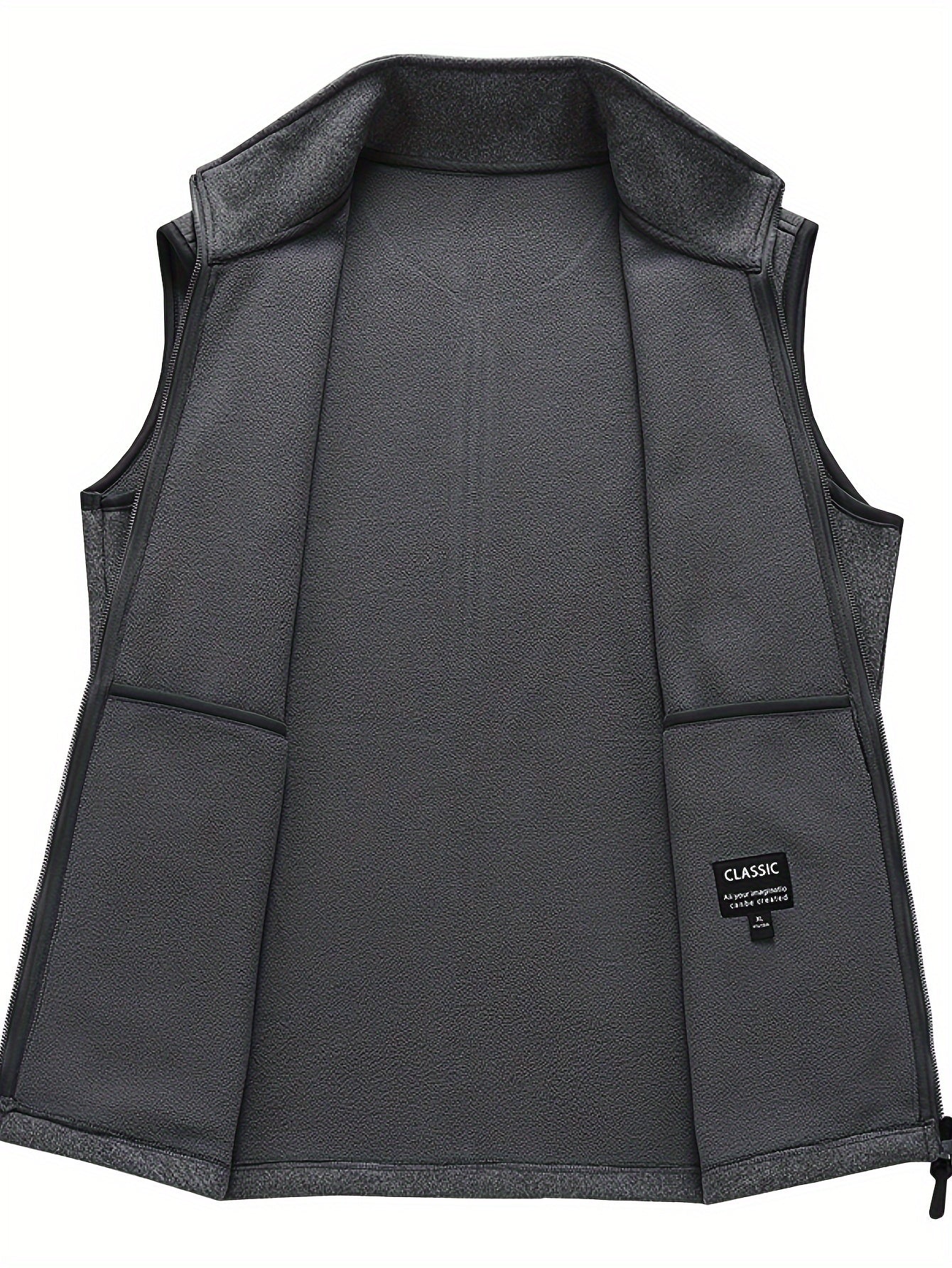 Gaspare | Gilet in pile leggero con colletto rialzato