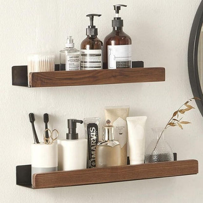 Houten Badkamerplank Massief Warme Look