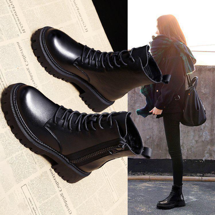Dames Winter Boots Stevige Comfortabele Chunky met Veters