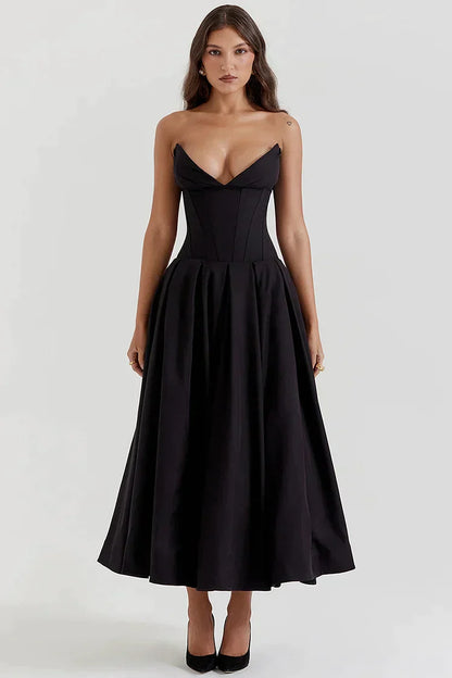 Aurora Elegant Strapless Jurk voor Iconische Schoonheid