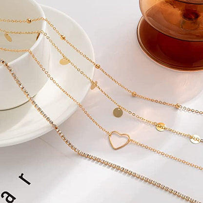 Goudkleurige Dames Tailleketting met Lavendel Steen