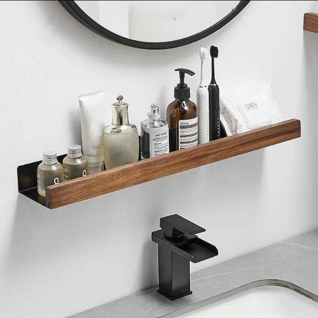 Houten Badkamerplank Massief Warme Look