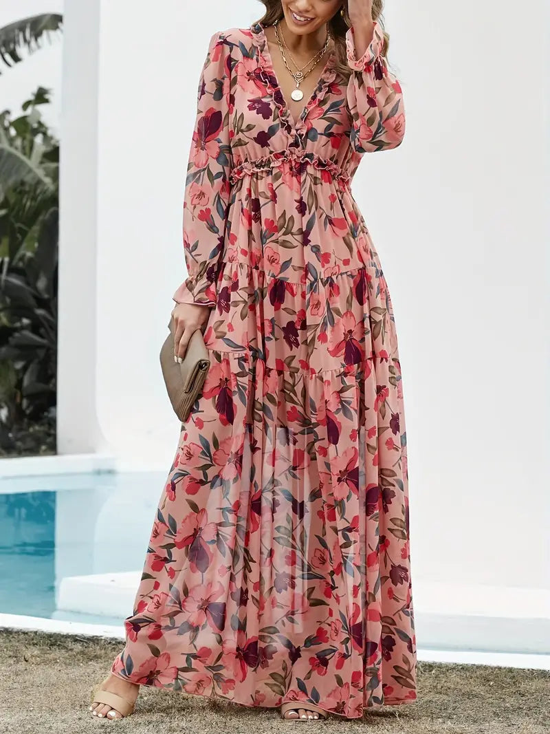 Elegante Maxi Jurk voor Vrouw Lange Jurk Zomer - Mode Vibes
