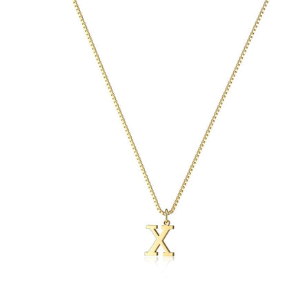 Gouden Ketting met Initialen Letter Lanette voor Dames