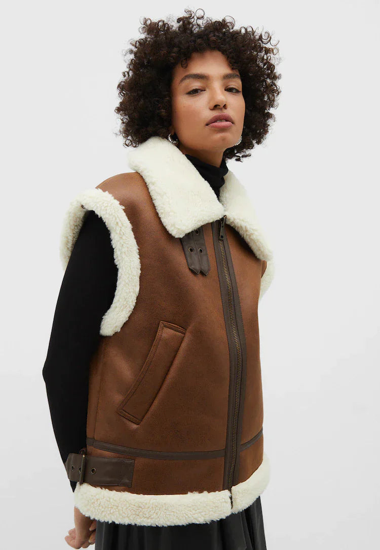 Leren Bodywarmer Warm en Stylish