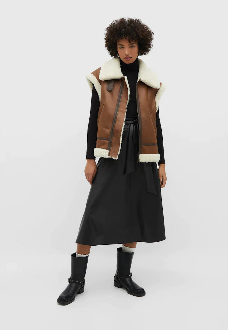 Leren Bodywarmer Warm en Stylish