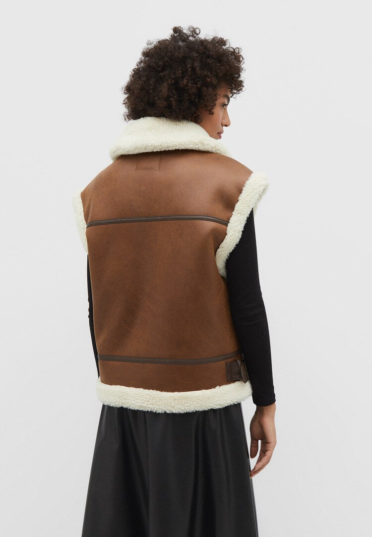 Leren Bodywarmer Warm en Stylish