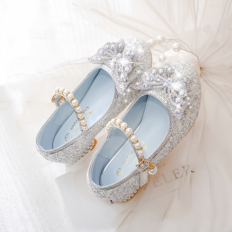 Glitterschoen voor Meisjes met Pailletten en Parels Comfortabel