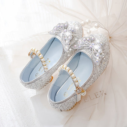 Glitterschoen voor Meisjes met Pailletten en Parels Comfortabel