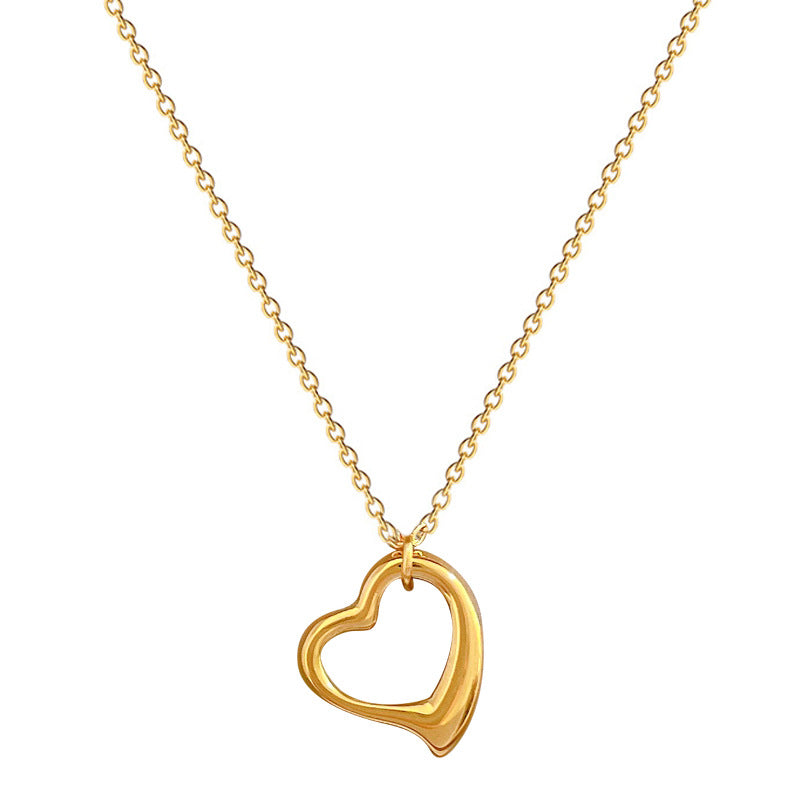 Dames Ketting Hartjes Minimalistisch Zilver