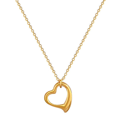 Dames Ketting Hartjes Minimalistisch Zilver