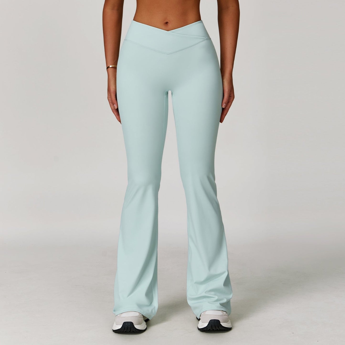 Dames Yoga Broek Hoge Taille Sportbroek met Flare Model