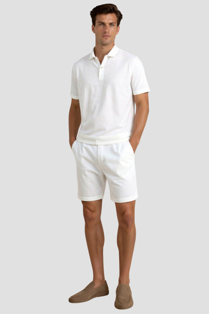 Heren Shorts Beige Met Koord Comfortabel Zomerbroek