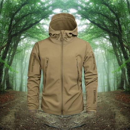 Waterdichte Heren Outdoor Jas – Winddicht & Functioneel met Antidiefstaltassen