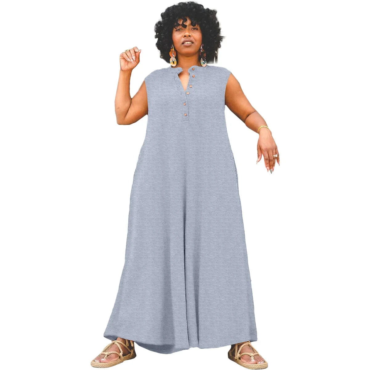 Plus Size Jumpsuit Stijlvol en Casual voor Vrouwen