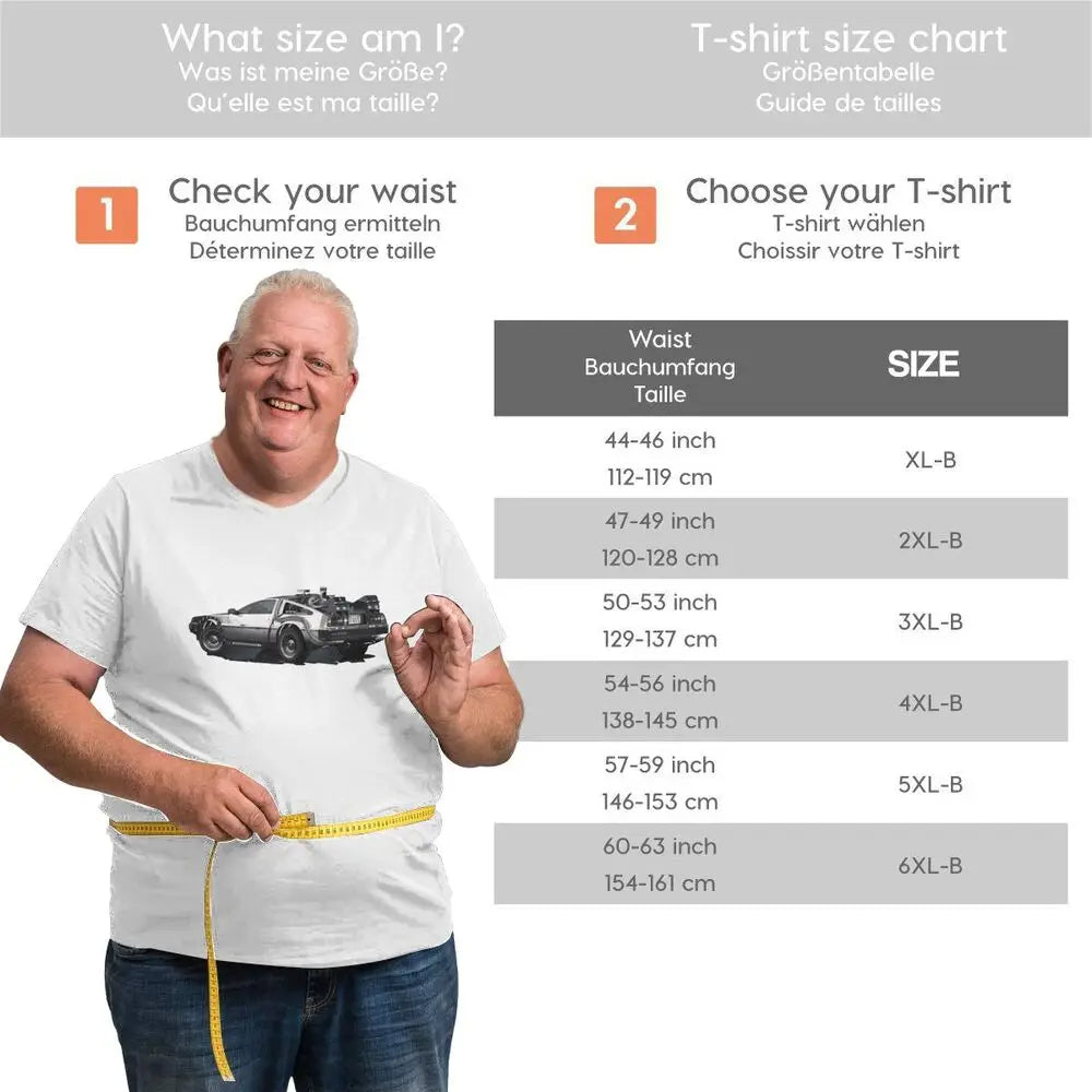 Delorean T-Shirt Back to the Future Klassiek voor Dames en Heren - Mode Vibes