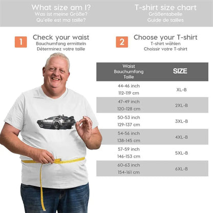 Delorean T-Shirt Back to the Future Klassiek voor Dames en Heren - Mode Vibes