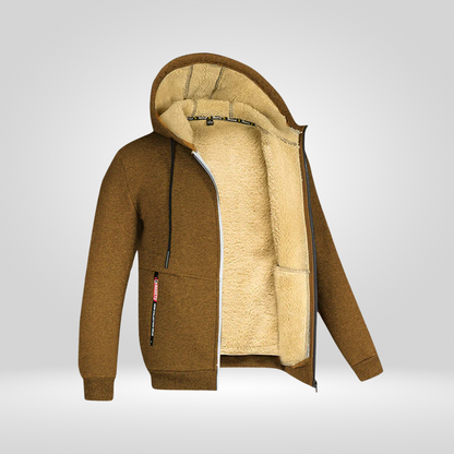 Heren Wintervest Warm Fleece Capuchon Waterproof