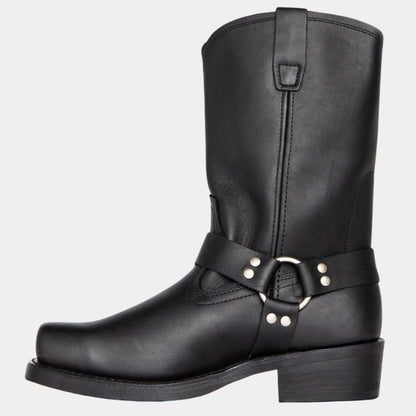 Lederen Cowboylaarzen Vintage Stijl Bruin