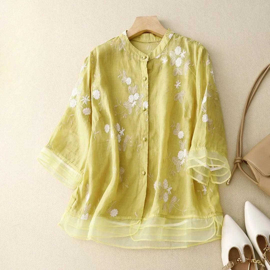 Dames Blouse Transparant Vrouwelijk Model