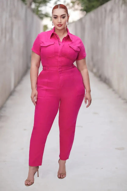 Plus Size Jumpsuit Stijlvol en Casual voor Dames - Mode Vibes
