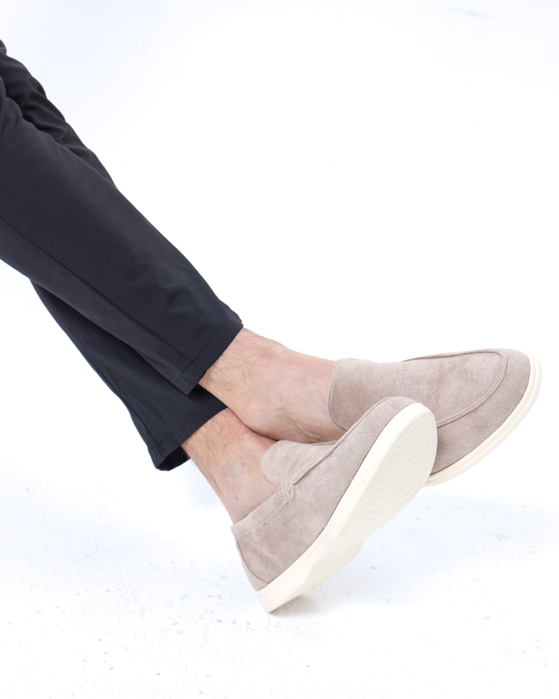 Herenzomerloafers van Suède Elegante Stijl